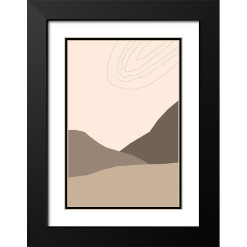 Dry Desert Lands III Black Modern Wood Framed Art Print with Double Matting by Alpenglow Workshop