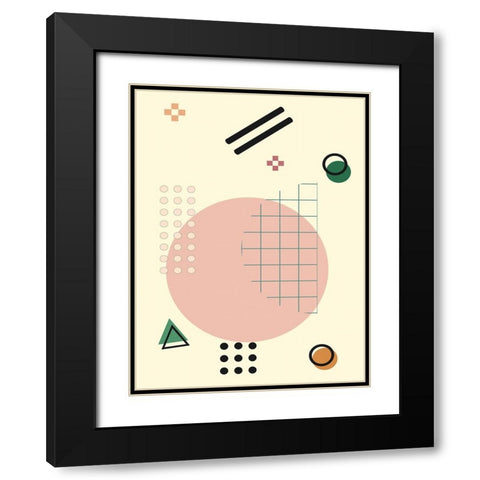 Geometric Arrangment I Black Modern Wood Framed Art Print with Double Matting by Alpenglow Workshop