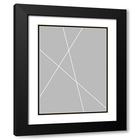 Pickup Sticks II Black Modern Wood Framed Art Print with Double Matting by Alpenglow Workshop