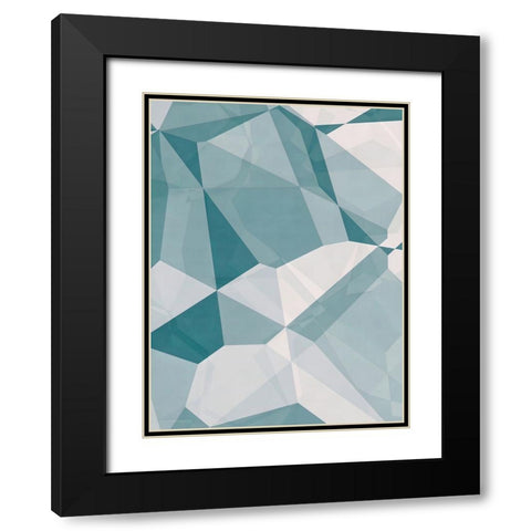 Planes and Facets Black Modern Wood Framed Art Print with Double Matting by Alpenglow Workshop