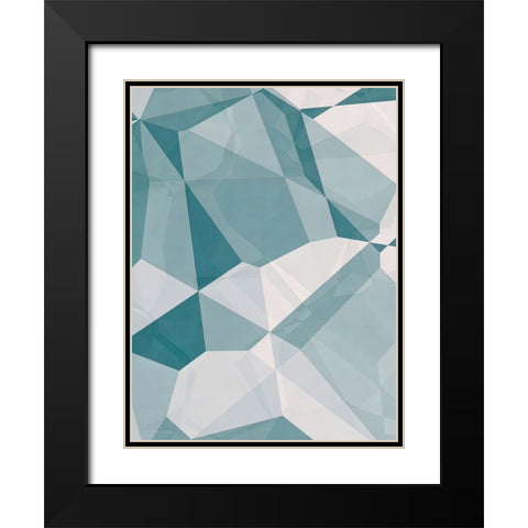 Planes and Facets Black Modern Wood Framed Art Print with Double Matting by Alpenglow Workshop