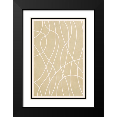 Spaghetti Strands I Black Modern Wood Framed Art Print with Double Matting by Alpenglow Workshop