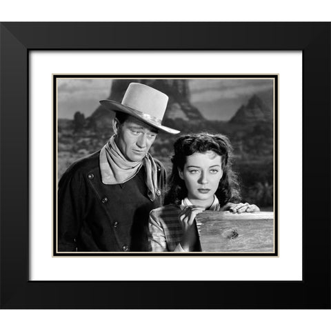 Angel and the Badman, 1947 Black Modern Wood Framed Art Print with Double Matting by Vintage Hollywood Archive