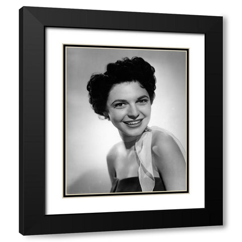 Anne Bancroft 1952 Black Modern Wood Framed Art Print with Double Matting by Vintage Hollywood Archive