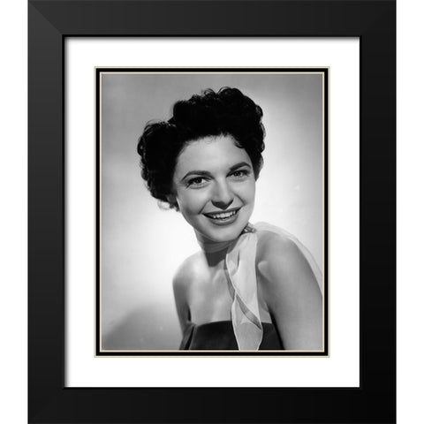 Anne Bancroft 1952 Black Modern Wood Framed Art Print with Double Matting by Vintage Hollywood Archive