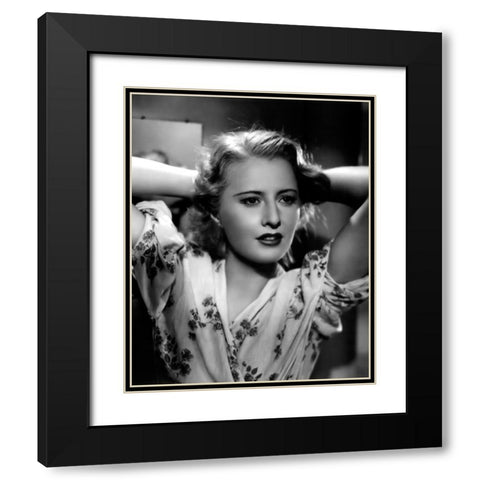 Annex, Stanwyck, Barbara, Stella Dallas Black Modern Wood Framed Art Print with Double Matting by Vintage Hollywood Archive
