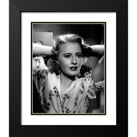 Annex, Stanwyck, Barbara, Stella Dallas Black Modern Wood Framed Art Print with Double Matting by Vintage Hollywood Archive