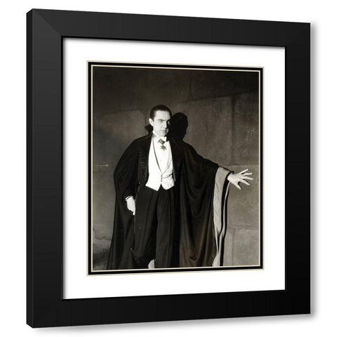 Bela Lugosi as Dracula, 1931 Black Modern Wood Framed Art Print with Double Matting by Vintage Hollywood Archive