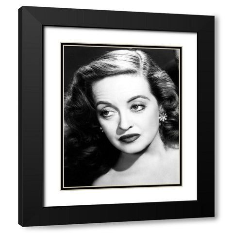 Bette Davis in All About Eve, 1950 Black Modern Wood Framed Art Print with Double Matting by Vintage Hollywood Archive
