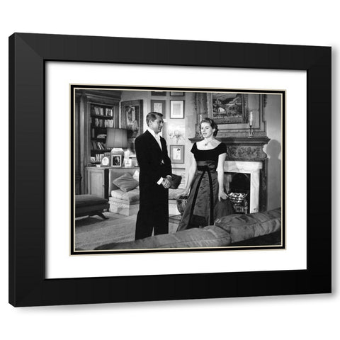 Cary Grant, Ingrid Bergman, Indiscreet, 1958 Black Modern Wood Framed Art Print with Double Matting by Vintage Hollywood Archive