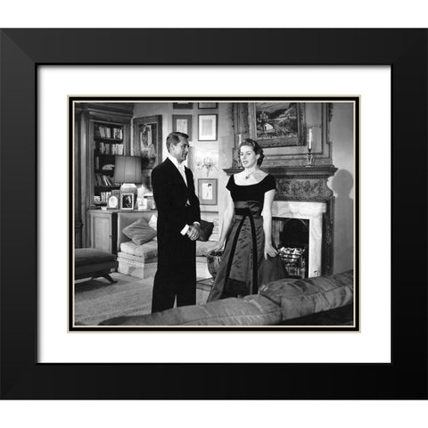 Cary Grant, Ingrid Bergman, Indiscreet, 1958 Black Modern Wood Framed Art Print with Double Matting by Vintage Hollywood Archive
