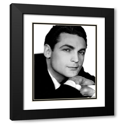 Charles Farrell Black Modern Wood Framed Art Print with Double Matting by Vintage Hollywood Archive