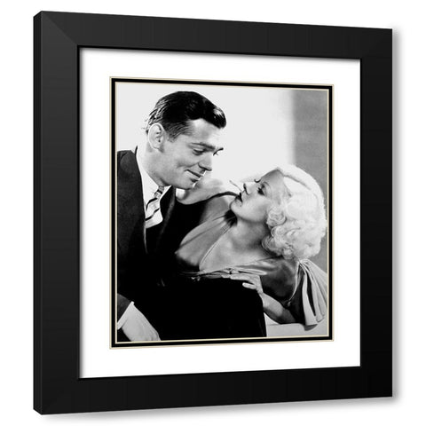 Clark Gable, Jean Harlow, Hold Your Man, 1933 Black Modern Wood Framed Art Print with Double Matting by Vintage Hollywood Archive