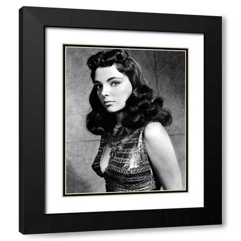 Joan Collins, Land of the Pharoahs Black Modern Wood Framed Art Print with Double Matting by Vintage Hollywood Archive