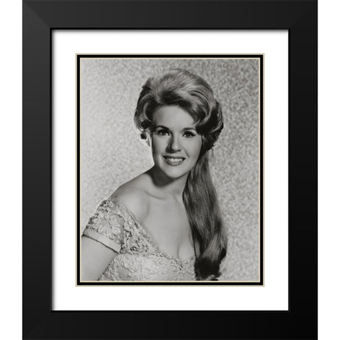 Connie Stevens Black Modern Wood Framed Art Print with Double Matting by Vintage Hollywood Archive