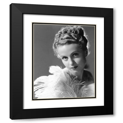 Danielle Darrieux, The Rage of Paris Black Modern Wood Framed Art Print with Double Matting by Vintage Hollywood Archive