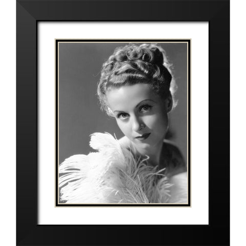 Danielle Darrieux, The Rage of Paris Black Modern Wood Framed Art Print with Double Matting by Vintage Hollywood Archive