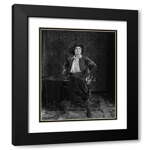 Douglas Fairbanks, The Iron Mask, 1929 Black Modern Wood Framed Art Print with Double Matting by Vintage Hollywood Archive