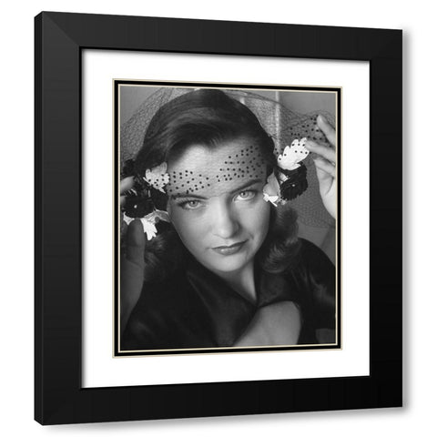 Ella Raines, Life magazine, 1944 Black Modern Wood Framed Art Print with Double Matting by Vintage Hollywood Archive