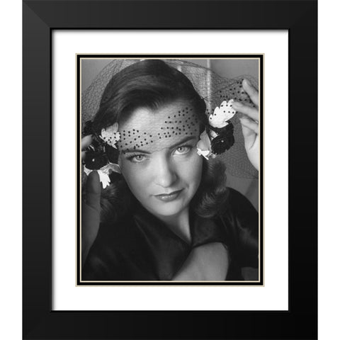 Ella Raines, Life magazine, 1944 Black Modern Wood Framed Art Print with Double Matting by Vintage Hollywood Archive