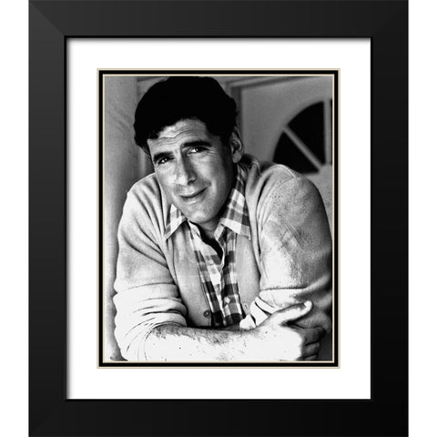 Elliot Gould, 1986 Black Modern Wood Framed Art Print with Double Matting by Vintage Hollywood Archive