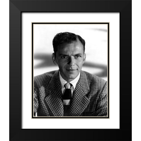 Frank Sinatra, 1942 I Black Modern Wood Framed Art Print with Double Matting by Vintage Hollywood Archive