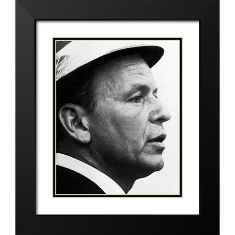 Frank Sinatra, 1964 Black Modern Wood Framed Art Print with Double Matting by Vintage Hollywood Archive