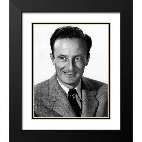 Fred Zinnemann, 1940 Black Modern Wood Framed Art Print with Double Matting by Vintage Hollywood Archive