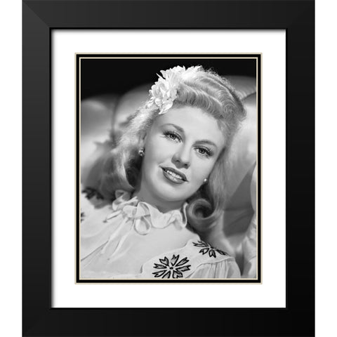 Ginger Rogers, Tender Comrade, 1943 Black Modern Wood Framed Art Print with Double Matting by Vintage Hollywood Archive