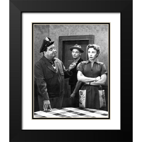 Gleason, Honeymooners, 1965 Black Modern Wood Framed Art Print with Double Matting by Vintage Hollywood Archive