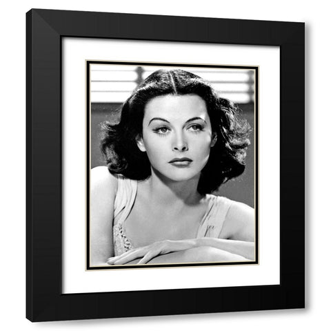 Hedy Lamarr, 1940 Black Modern Wood Framed Art Print with Double Matting by Vintage Hollywood Archive