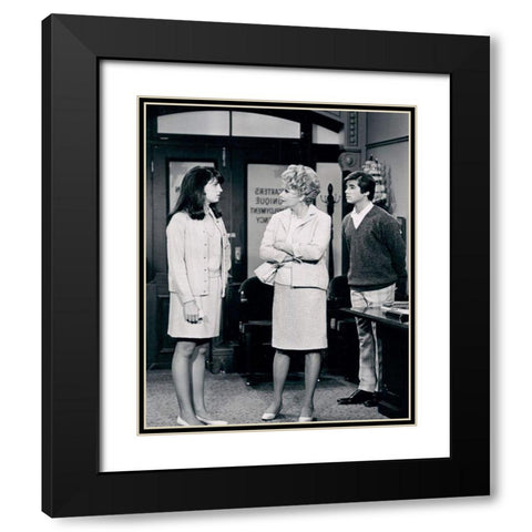 Lucie Arnaz, Lucille Ball and Desi Arnaz Jr., 1968 Black Modern Wood Framed Art Print with Double Matting by Vintage Hollywood Archive