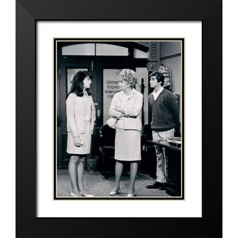 Lucie Arnaz, Lucille Ball and Desi Arnaz Jr., 1968 Black Modern Wood Framed Art Print with Double Matting by Vintage Hollywood Archive