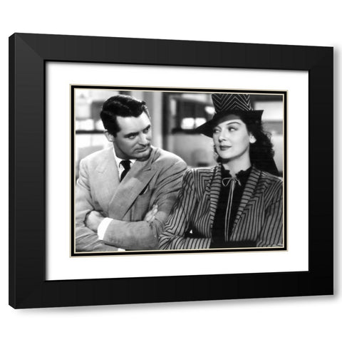 Grant and Russell Black Modern Wood Framed Art Print with Double Matting by Vintage Hollywood Archive
