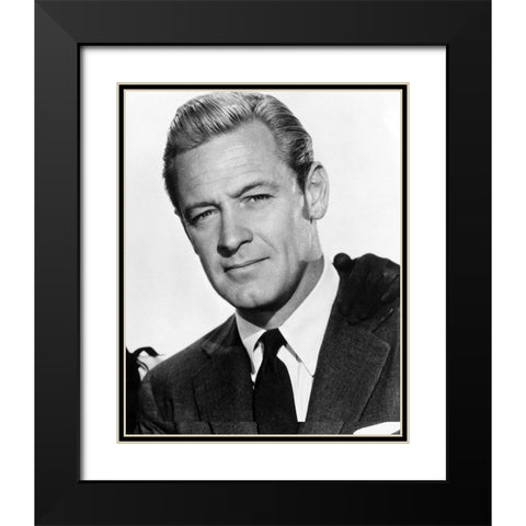 William Holden Black Modern Wood Framed Art Print with Double Matting by Vintage Hollywood Archive
