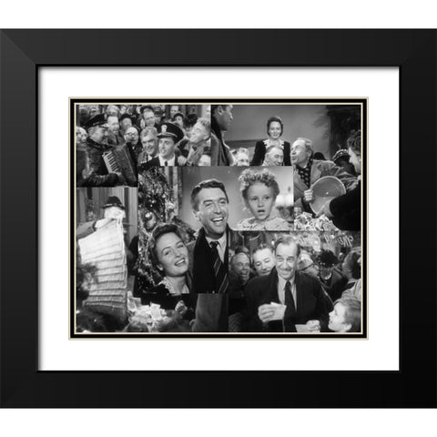 Its a Wonderful Life, 1946 II Black Modern Wood Framed Art Print with Double Matting by Vintage Hollywood Archive
