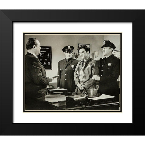 Jailhouse Rock, 1958 III Black Modern Wood Framed Art Print with Double Matting by Vintage Hollywood Archive