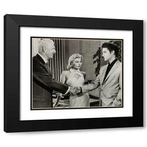 Jailhouse Rock, 1960 V Black Modern Wood Framed Art Print with Double Matting by Vintage Hollywood Archive