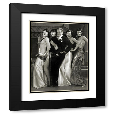 James Cagney, Footlight Parade, 1933 Black Modern Wood Framed Art Print with Double Matting by Vintage Hollywood Archive