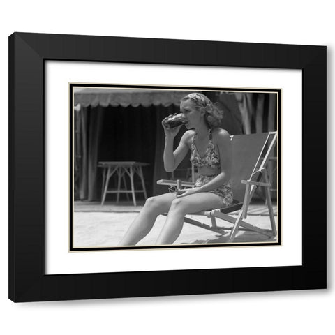Jane Wyman, 1935 Black Modern Wood Framed Art Print with Double Matting by Vintage Hollywood Archive