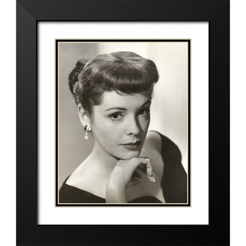 Jane Greer Black Modern Wood Framed Art Print with Double Matting by Vintage Hollywood Archive