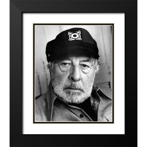 John Houseman, 1980 Black Modern Wood Framed Art Print with Double Matting by Vintage Hollywood Archive