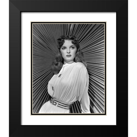 Julie London, 1948 Black Modern Wood Framed Art Print with Double Matting by Vintage Hollywood Archive