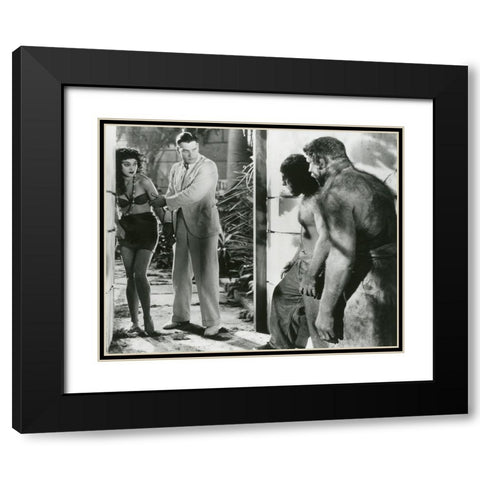 Kathleen Burke, Richard Arlen, Island of Lost Souls, 1932 Black Modern Wood Framed Art Print with Double Matting by Vintage Hollywood Archive