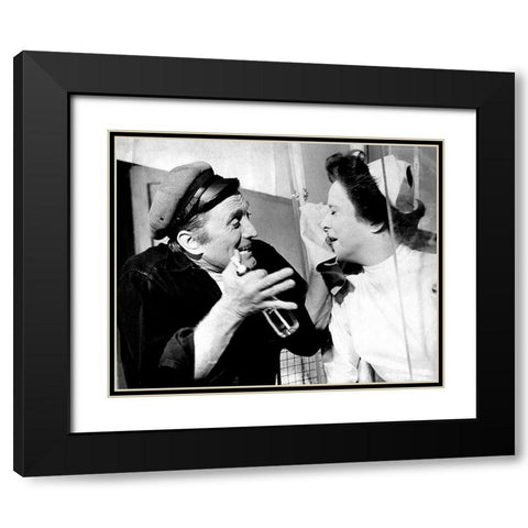 Kirk Douglas, 1963 Black Modern Wood Framed Art Print with Double Matting by Vintage Hollywood Archive