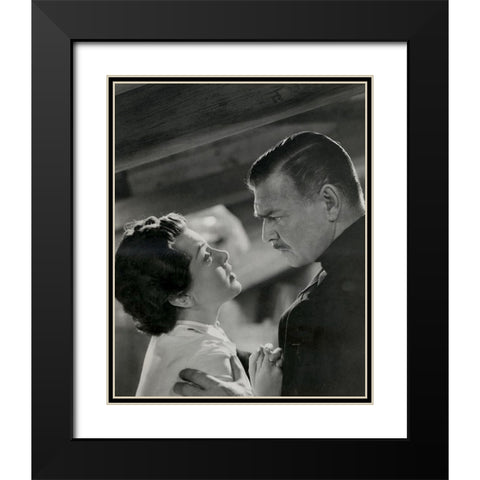 Lana Turner, Clark Gable, Betrayed, 1954 Black Modern Wood Framed Art Print with Double Matting by Vintage Hollywood Archive