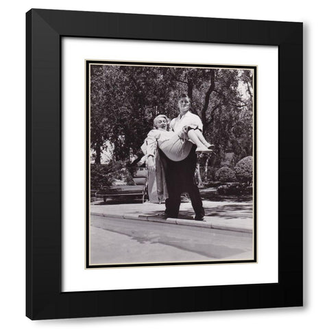 Lana Turner, Kirk Douglas,Â The Bad and the Beautiful, 1952 Black Modern Wood Framed Art Print with Double Matting by Vintage Hollywood Archive