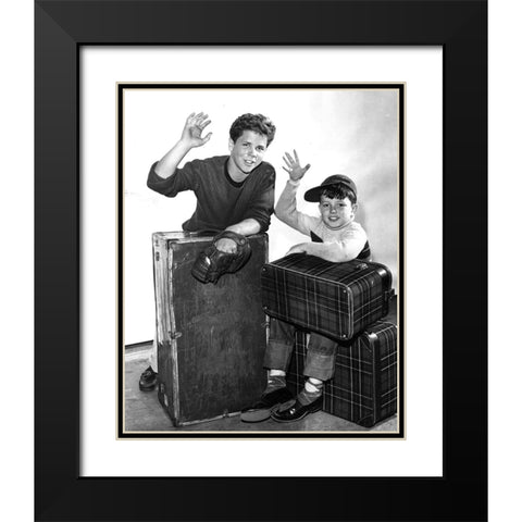 Leave it to Beaver Black Modern Wood Framed Art Print with Double Matting by Vintage Hollywood Archive
