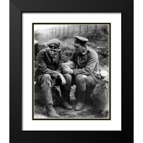 All Quiet on the Western Front Black Modern Wood Framed Art Print with Double Matting by Vintage Hollywood Archive