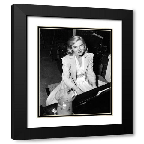 Lizabeth Scott, Stolen Face, 1952 Black Modern Wood Framed Art Print with Double Matting by Vintage Hollywood Archive
